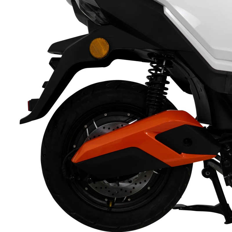 Scuter electric RURIS PILOT SX 720, motor 2500 W, baterie 72 V 32 Ah, autonomie pana la 92 km, viteza maxima de 25 km/h, conform reglementarilor UE, fara permis, Alb