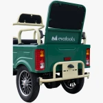 Triciclu electric Evotools TRCC1200, 1200W, baterie 60V20Ah, autonomie 52 KM, viteza maxima de 25 km/h, conform reglementarilor UE, fara permis