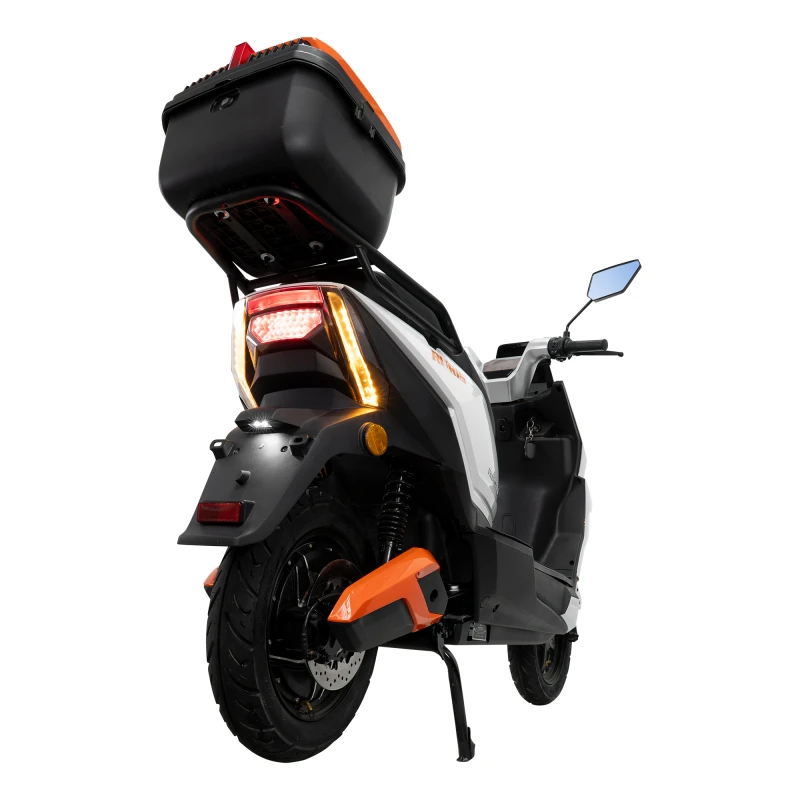 Scuter electric RURIS PILOT SX 720, motor 2500 W, baterie 72 V 32 Ah, autonomie pana la 92 km, viteza maxima de 25 km/h, conform reglementarilor UE, fara permis, Alb