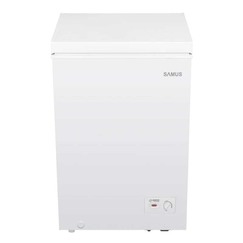 Lada frigorifica, Samus LS119IE, 98 litri, clasa E, latime 54.5 cm, dubla functionalitate frigider / congelator, motor inverter, Fast Freeze
