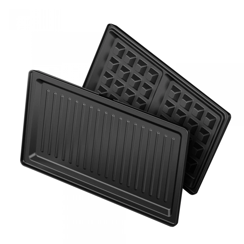 Sandwich maker Samus SDG-800X, 800W, placi interschimbabile grill si waffle, antiaderente, inox