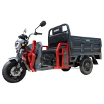 Triciclu electric cargo Samus Montana-25-1.3-72V32-Red-Dark Silver, 12 inch, putere maxima 3900W, acumulator 72V 32Ah, autonomie 48 km, viteza maxima de 25 km/h, conform reglementarilor UE, fara permis
