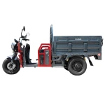 Triciclu electric cargo Samus Montana-25-1.3-72V32-Red-Dark Silver, 12 inch, putere maxima 3900W, acumulator 72V 32Ah, autonomie 48 km, viteza maxima de 25 km/h, conform reglementarilor UE, fara permis
