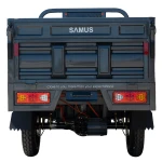 Triciclu electric cargo Samus Montana-25-1.3-72V32-Red-Dark Silver, 12 inch, putere maxima 3900W, acumulator 72V 32Ah, autonomie 48 km, viteza maxima de 25 km/h, conform reglementarilor UE, fara permis