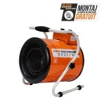 Aeroterma electrica RURIS Vulcano 500, 5000 W, debit aer 411 mc/h, 3 trepte de putere, suprafata incalzita 48 mp