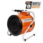 Aeroterma electrica RURIS Vulcano 900, 9000 W, debit aer 742 mc/h, 3 trepte de putere, suprafata incalzita 180 mp