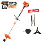 Motocoasa multifunctionala RURIS DAC 335, motor benzina TEZ, 2 timpi, 52 CC, 1.7 CP, rezervor 0.85 litri