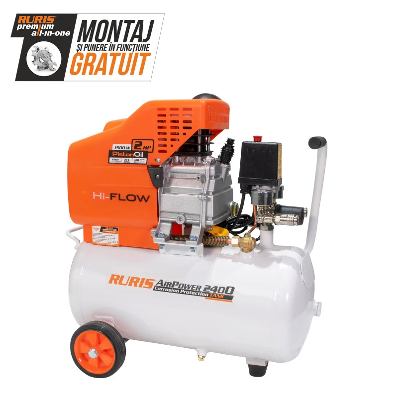 Compresor RURIS AirPower 2400, 230 V - 240 V, 1500 W, 2850 rpm