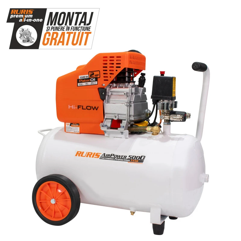 Compresor RURIS AirPower 5000, 230 V - 240 V, 1500 W, 2850 rpm
