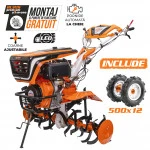 Motosapatoare diesel RURIS 1001KSD Start, motor General Engine, 4 timpi, 408 CC, 11 CP, roti cauciuc 5.00-12