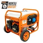 Generator de curent RURIS R-Power GE7000, motor General Engine, benzina, 420 CC, 4T, 13 CP, putere maxima 6500 W, cadru, roti deplasare