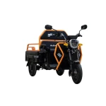 Triciclu Cargo electric BLADE Active R6 1300W, autonomie pana la 50 km, baterie plumb-acid 72 V/20 Ah, viteza maxima de 25 km/h, conform reglementarilor UE, fara permis, Negru-Portocaliu