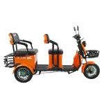 Triciclu electric Blade TRIP X2 2000 W, autonomie pana la 70 km, baterie plumb- acid 72 V 20 Ah, viteza maxima de 25 km/h, conform reglementarilor UE, fara permis, Portocaliu-Negru