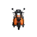 Triciclu electric BLADE DUO MAX 11, 1200W, 60V 20Ah, autonomie 50 km, 3+1 viteze, viteza maxima de 25 km/h, conform reglementarilor UE, fara permis, Portocaliu-Negru