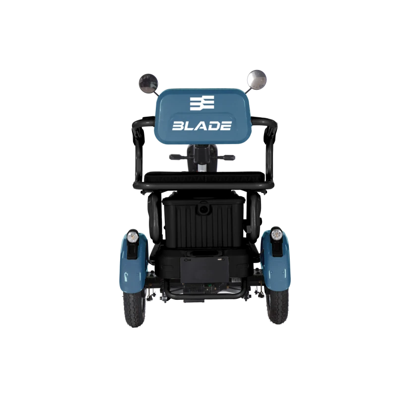 Triciclu electric persoane BLADE VIVA 14, 1200W, 60V 20Ah, autonomie 50 km, viteza maxima de 25 km/h, conform reglementarilor UE, fara permis, Albastru-Negru