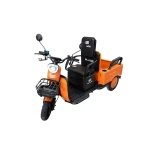 Triciclu electric BLADE DUO MAX 11, 1200W, 60V 20Ah, autonomie 50 km, 3+1 viteze, viteza maxima de 25 km/h, conform reglementarilor UE, fara permis, Portocaliu-Negru