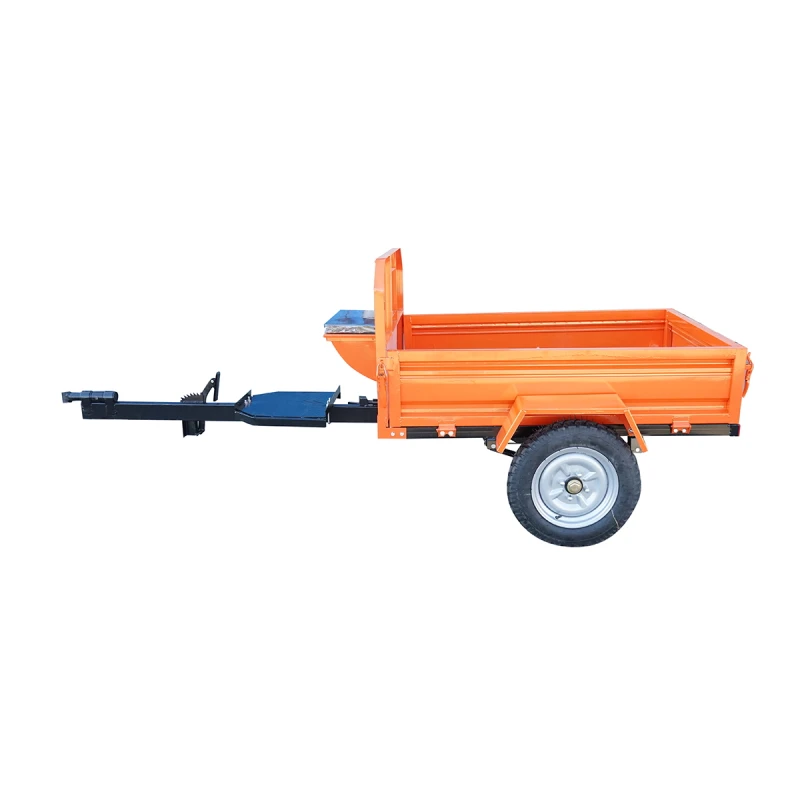 Remorca motocultor ROMDAC RMD003, capacitate maxima 450 kg, dimensiuni 1400 x 1000 x 300 mm