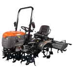 Motocultor Ride On 4x4 R003 Diesel Koop 14 CP pornire electrica tirant hidraulic cu freza motrica EvoTools Plus