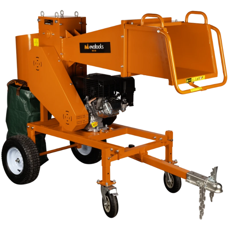 Tocator crengi si lemne, model WD150, putere 15 CP, transmisie pe curea, diametru maxim taiere 120 mm, Evotools