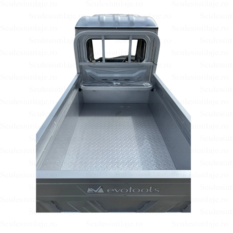 Triciclu Electric Cargo TRCB1500 – putere maxima 3800W, 72V/58Ah, autonomie 60 km, bena basculabila cu piston, 3+R, sarcina totala 776 kg, omologat pentru drum public