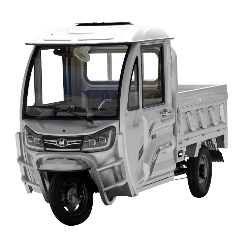 Triciclu Electric Cargo TRCB1500 – putere maxima 3800W, 72V/58Ah, autonomie 60 km, bena basculabila cu piston, 3+R, sarcina totala 776 kg, omologat pentru drum public