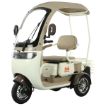 Triciclu Electric EvoTools, TRP1000CD Alb-Rosu, 1000W, 60V 20Ah, Autonomie, 56 km, viteza maxima de 25 km/h, conform reglementarilor UE, fara permis