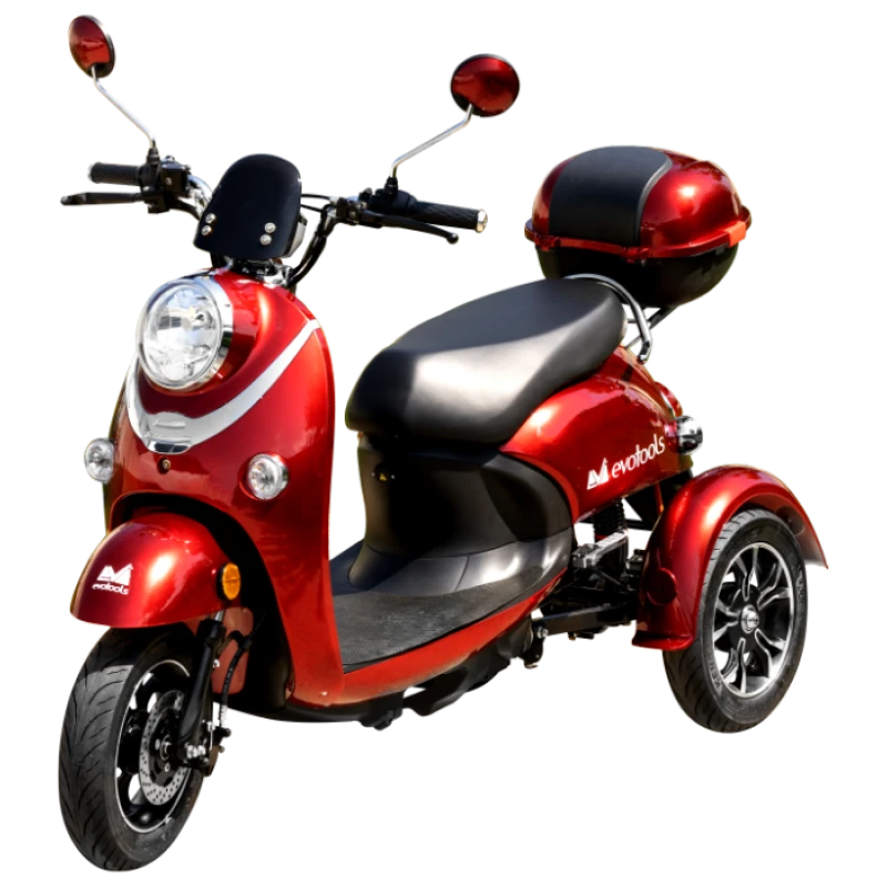 Triciclu Electric TRP800 EvoTools – 800W, Autonomie 50 km, Baterie 60V/20Ah, viteza maxima de 25 km/h, conform reglementarilor UE, fara permis