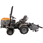 Motocultor Ride On 4x4 R003 Diesel Koop 14 CP pornire electrica tirant hidraulic cu freza motrica EvoTools Plus