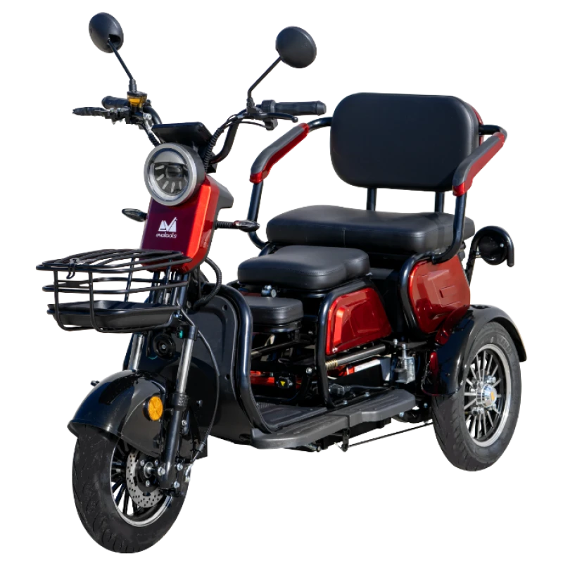Triciclu Electric Evotools TRP1000 – putere 1000W, 50 km autonomie, baterie 60 V, viteza maxima de 25 km/h, conform reglementarilor UE, fara permis