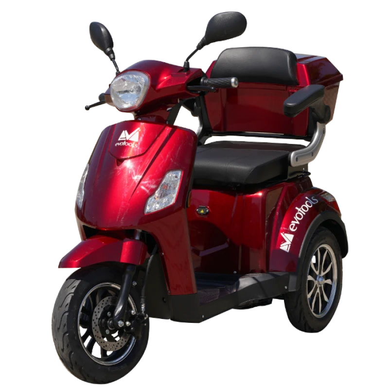 Triciclu electric pentru persoane EvoTools TRP800-1, 800W, autonomie 50 km
