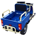 Triciclu electric Evotools TRCC1200, 1200W, baterie 60V20Ah, autonomie 52 KM, viteza maxima de 25 km/h, conform reglementarilor UE, fara permis, albastru