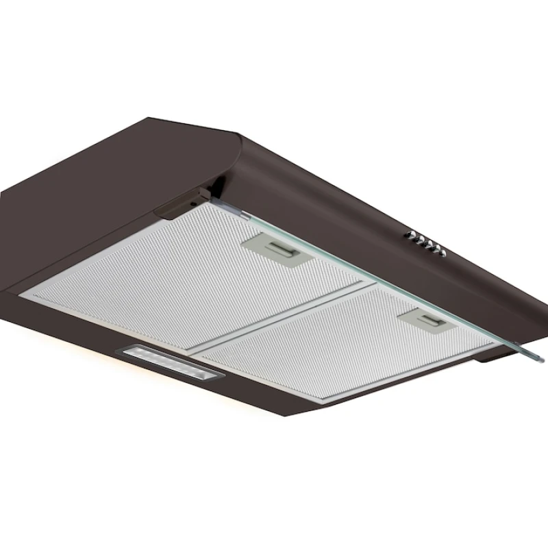 Hota traditionala Heinner CH-400-BRW, 60 cm, 2 motoare, 326.4 m3/h, Clasa C, LED, maro