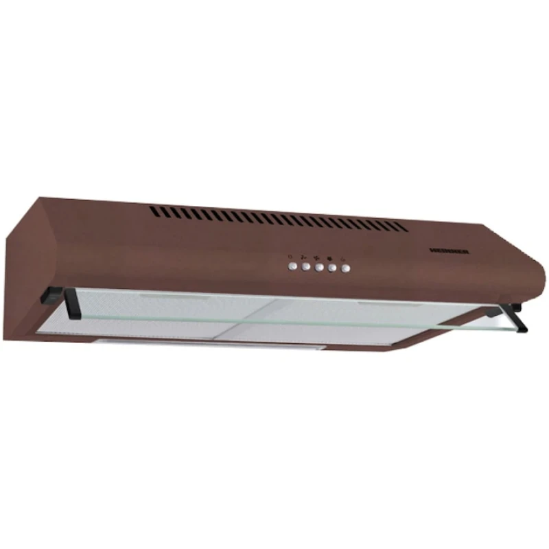 Hota traditionala Heinner CH-400-BRW, 60 cm, 2 motoare, 326.4 m3/h, Clasa C, LED, maro