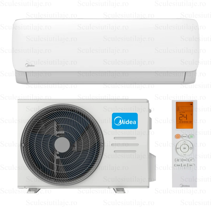 Aparat de aer conditionat Midea Xtreme FRESH UV 24000 btu, Modul WiFi, Clasa A++