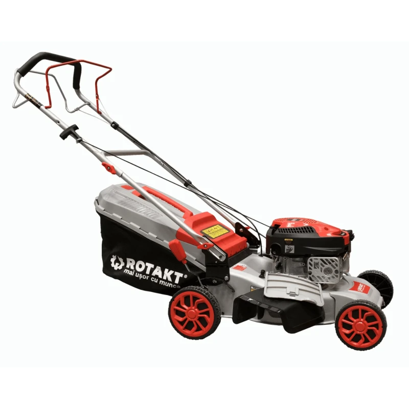 Masina de tuns iarba Rotakt R46-V145 putere 3.4CP benzina latime lucru 46cm autopropulsata volum colector 60 l