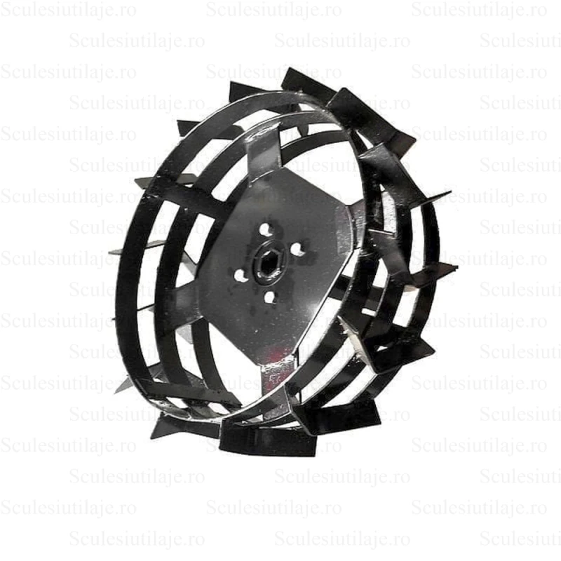 Roata Metalica 4.00-8 Rotakt Fara Tub Hexagonal Pentru Motocultoare Cu Putere De Pana La 8.5 CP