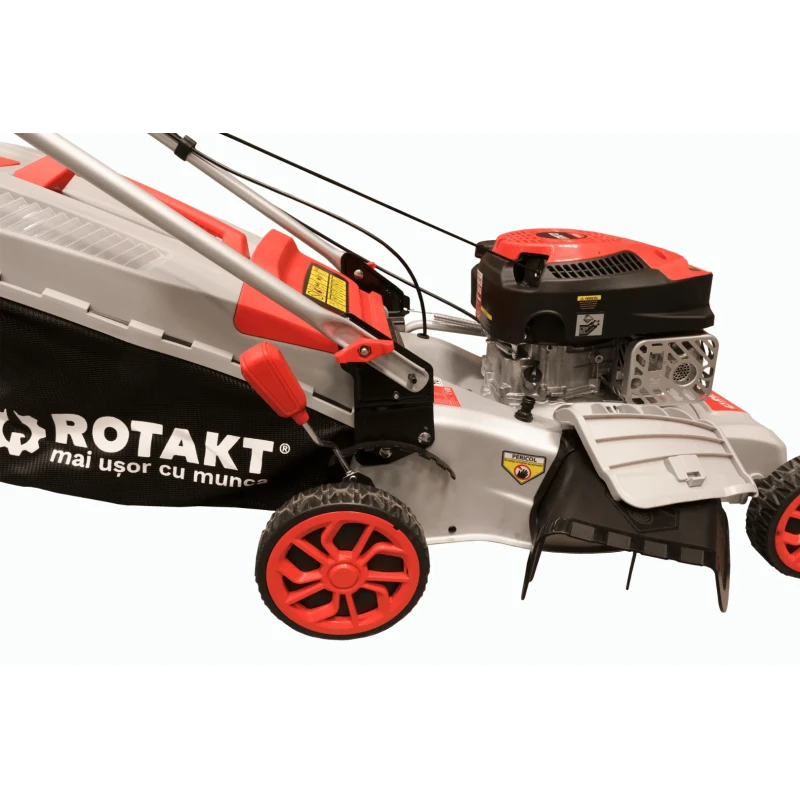Masina de tuns iarba Rotakt R46-V145 putere 3.4CP benzina latime lucru 46cm autopropulsata volum colector 60 l
