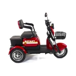 Triciclu electric Safari, 1000W, baterie 60V20Ah, autonomie 50-70KM, maxima de 25 km/h, conform reglementarilor UE, fara permis, rosu