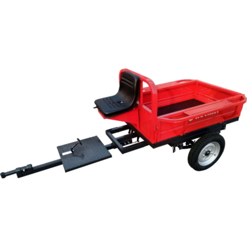 Remorca motocultor Rotakt REM400-1 capacitate 400 kg basculabila