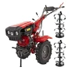 Motocultor Rotakt Goliath RO17RE-2P pornire electrica motor 17CP, 2 prize putere, o priza PTO sincronizată pentru 4×4, latime lucru 135 cm freze roti cauciuc 5.00-12