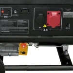 Generator curent Rotakt ROTAKT ROGE7000T putere 6.8KW 400V benzina pornire manuala AVR roti transport