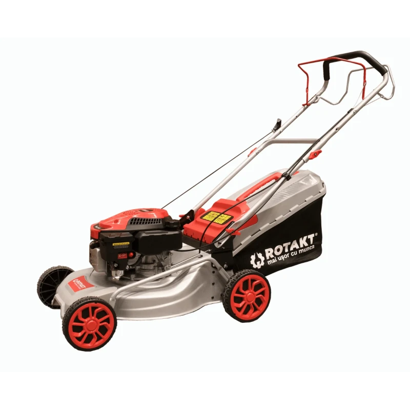 Masina de tuns iarba Rotakt R46-V145 putere 3.4CP benzina latime lucru 46cm autopropulsata volum colector 60 l