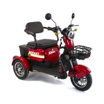 Triciclu electric Safari, 1000W, baterie 60V20Ah, autonomie 50-70KM, maxima de 25 km/h, conform reglementarilor UE, fara permis, rosu