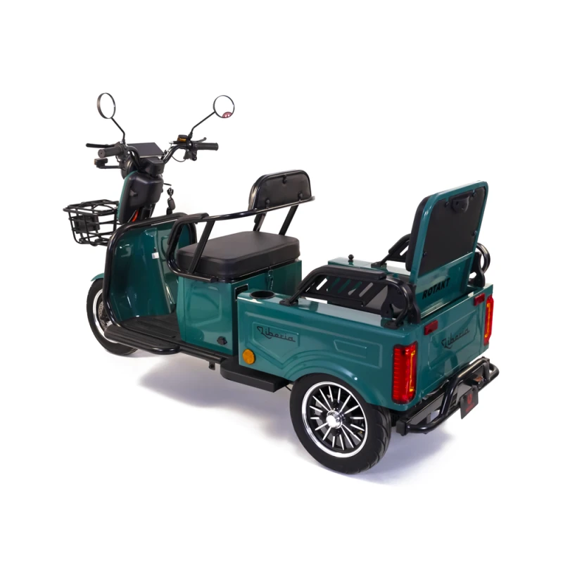 Triciclu electric Liberia, 1400W, baterie 60V20Ah, autonomie 50-70KM, 25 Km/h, Fara permis