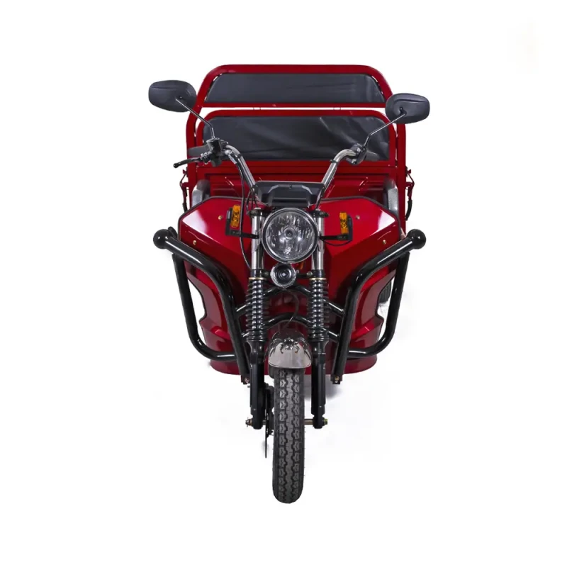 Tricicleta electrica Gulliver autonomie 90 km viteza 25 km/h bena basculabila obloane rabatabile putere 2000W acumulatori 72V/58Ah, reductor pentru greu si usor mecanic