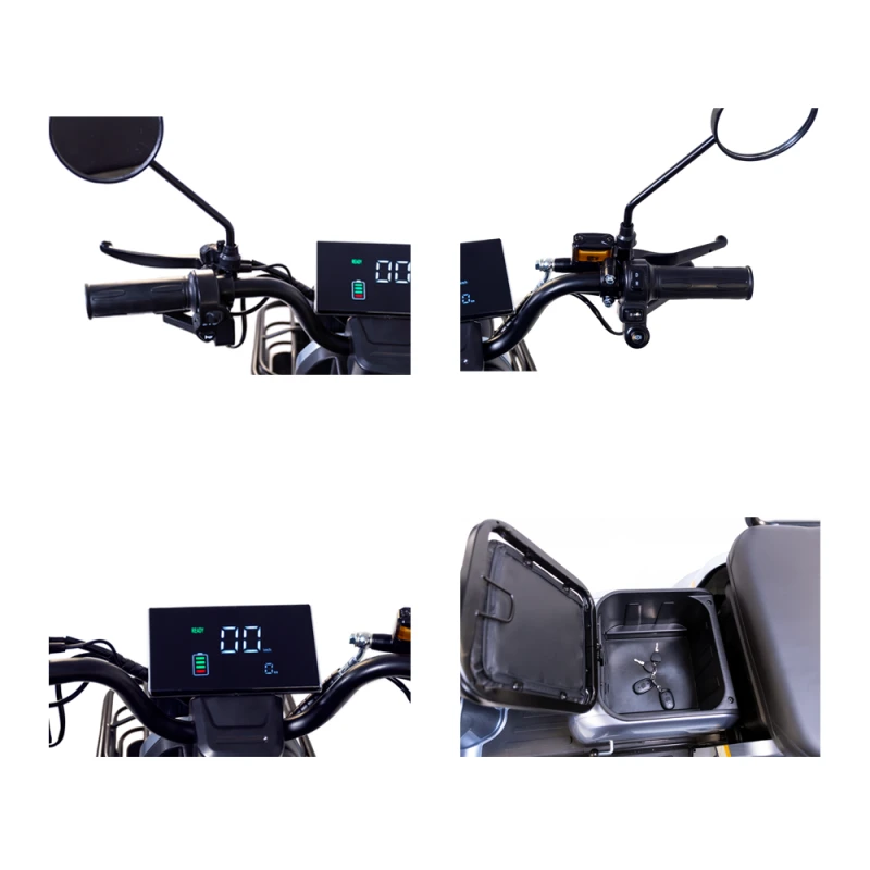 Triciclu electric Safari, 1000W, baterie 60V20Ah, autonomie 50-70KM, 25 Km/h, Fara permis