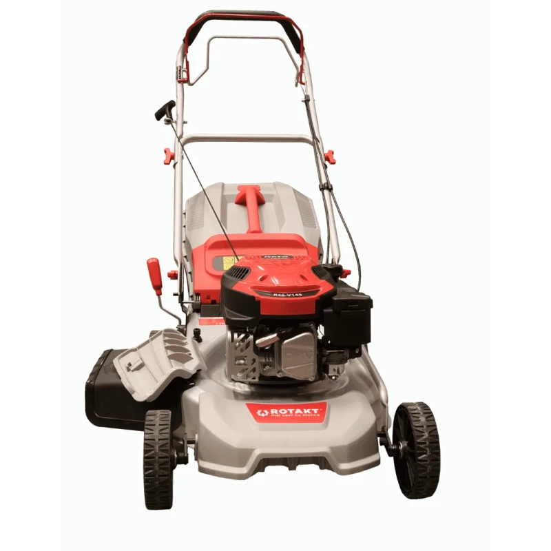 Masina de tuns iarba Rotakt R46-V145 putere 3.4CP benzina latime lucru 46cm autopropulsata volum colector 60 l
