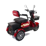 Triciclu electric Safari, 1000W, baterie 60V20Ah, autonomie 50-70KM, maxima de 25 km/h, conform reglementarilor UE, fara permis, rosu