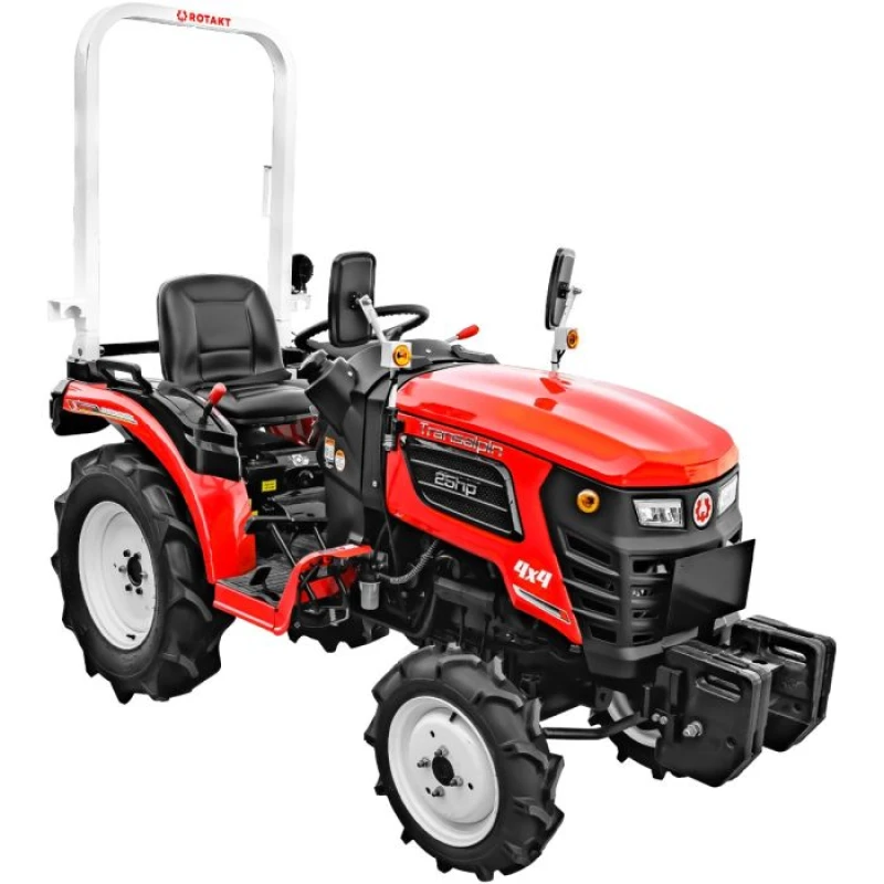 Tractor ROTAKT Transalpin 4x4 – 25 CP Diesel, 4 Cilindri, Cutie 6+2, PTO 2 trepte, Directie Hidraulica, Euro 5