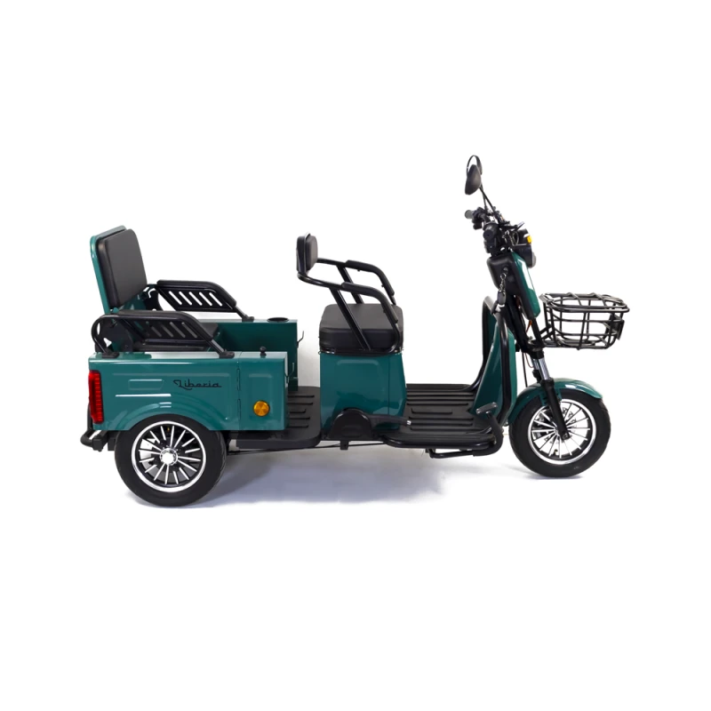 Triciclu electric Liberia, 1400W, baterie 60V20Ah, autonomie 50-70KM, 25 Km/h, Fara permis